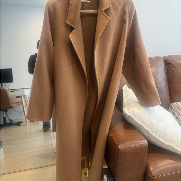 Mango tan wrap coat - Picture 3 of 6